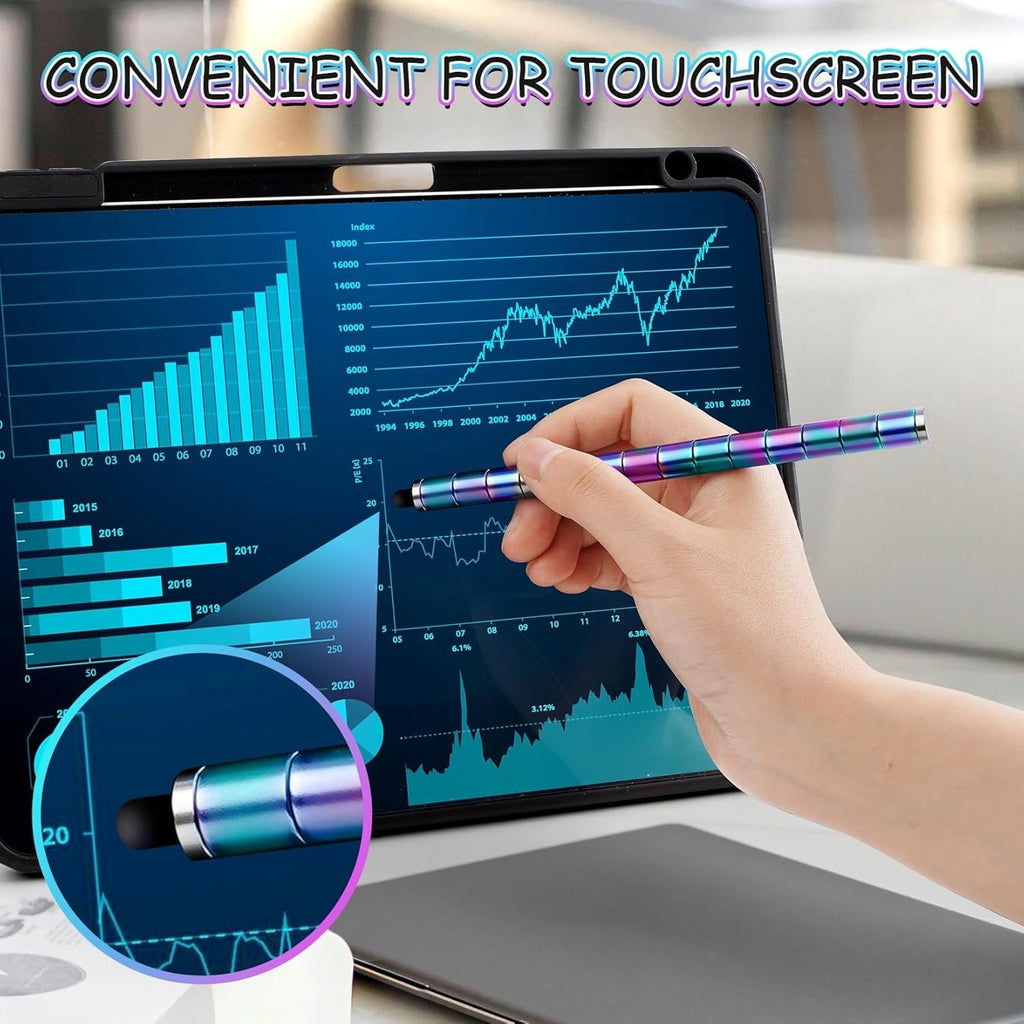 Magnetic Fidget Pen - Decompression Focus Toy With Magnetic Rings and Steel Balls, Stress Relief Creative