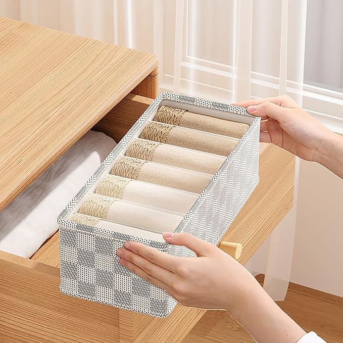 3 Pack Sock Underwear Organizer Dividers,(20+7+6 Cell, Grey) - salesmania