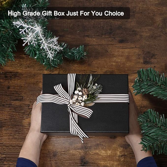 3 Slot PU Leather Watch Box with Glass Top,(Black) - salesmania