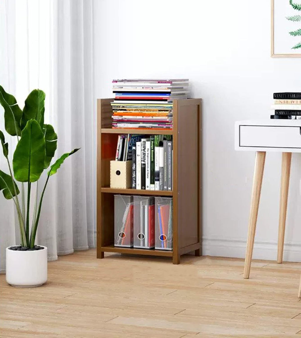 3 - Tier Bamboo Shelf (40x80cm, DIY Rack) - Brown - salesmania