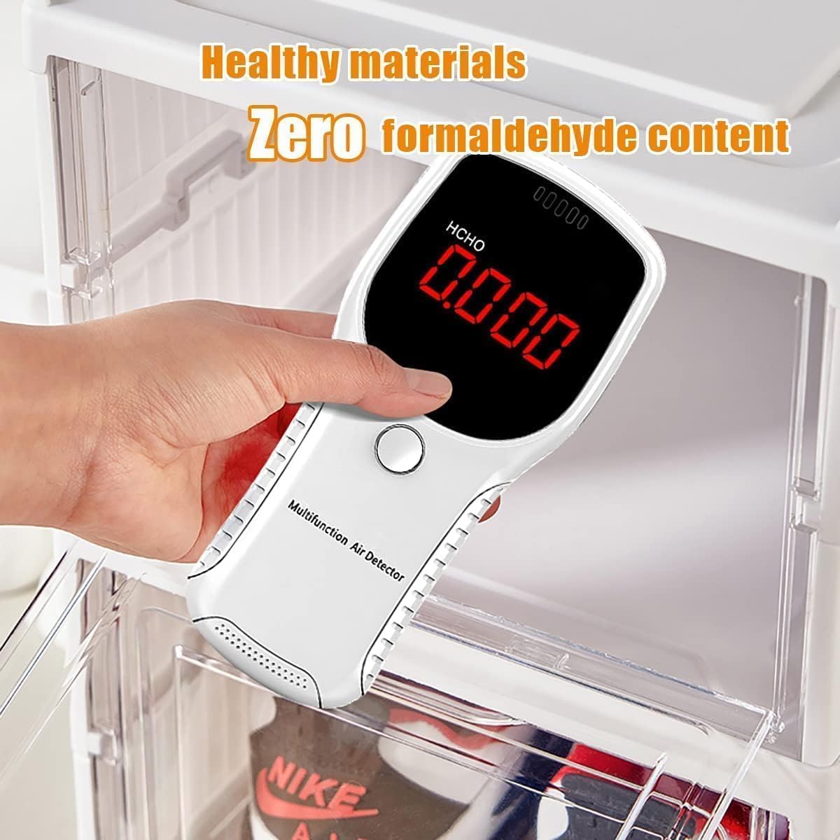 6 - Layer Foldable & Stackable Shoe Cabinet with Magnetic Front Door (Transparent) - salesmania