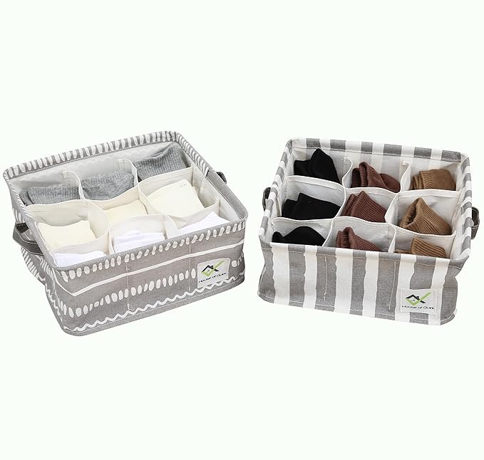 9 Grid Waterproof Cotton Linen Organizer (Pack of 2) - salesmania