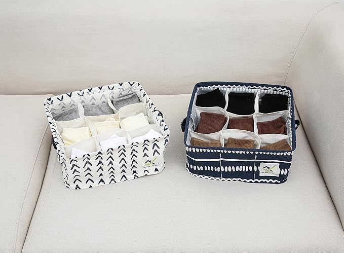 9 Grid Waterproof Cotton Linen Organizer (Pack of 2) - salesmania