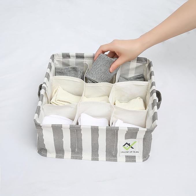 9 Grid Waterproof Cotton Linen Organizer (Pack of 2) - salesmania
