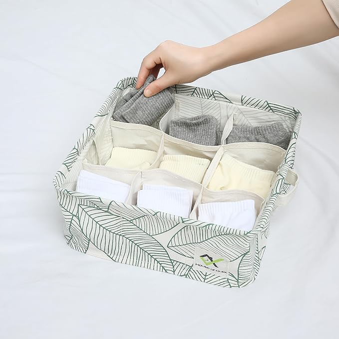 9 Grid Waterproof Cotton Linen Organizer (Pack of 2) - salesmania