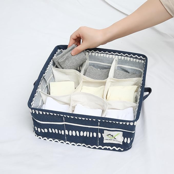 9 Grid Waterproof Cotton Linen Organizer (Pack of 2) - salesmania