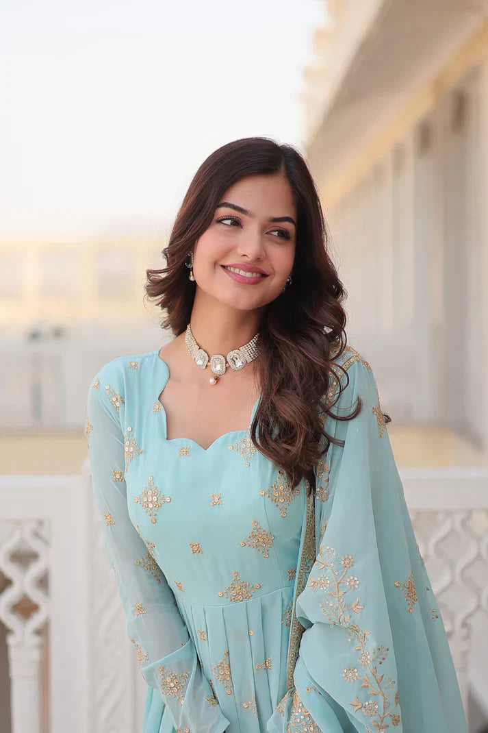 PREMIUM DESIGNER GOWN WITH DUPATTAPFAB143) (01)