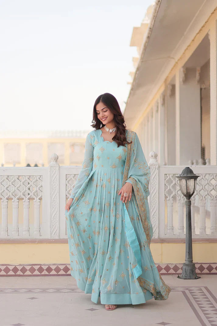 PREMIUM DESIGNER GOWN WITH DUPATTAPFAB143) (01)