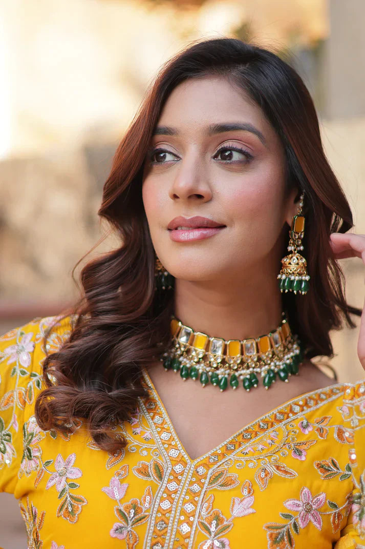 WEDDING SPECIAL FAUX BLOOMING ZARI SEQUINS EMBROIDERED GOWN WITH DUPATTA PFAB1116) (01)