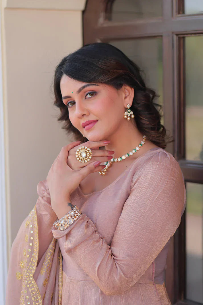 FENDY CHIFFON 12 KALI GOWN WITH EMBROIDERED DUPATTA PFAB169) (01)