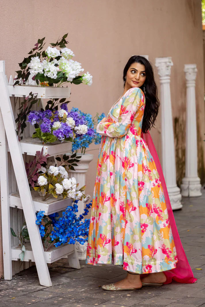 FESTIVAL SPECIAL CHINON GOWN WITH DUPATTAPFAB148)