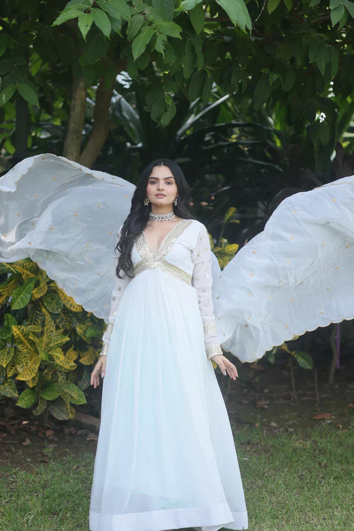 PREMIUM READYMADE ALIA CUT GOWN WITH DUPATTA SETPFAB142) (01)