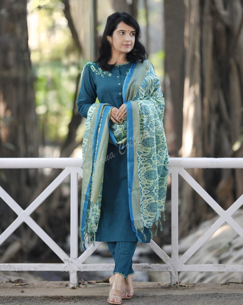 PARIDHAN BY PRERNA COLLECTION'S EXCLUSIVE  COTTON KURTI WITH EMBROIDERY WORK (PFAB143)