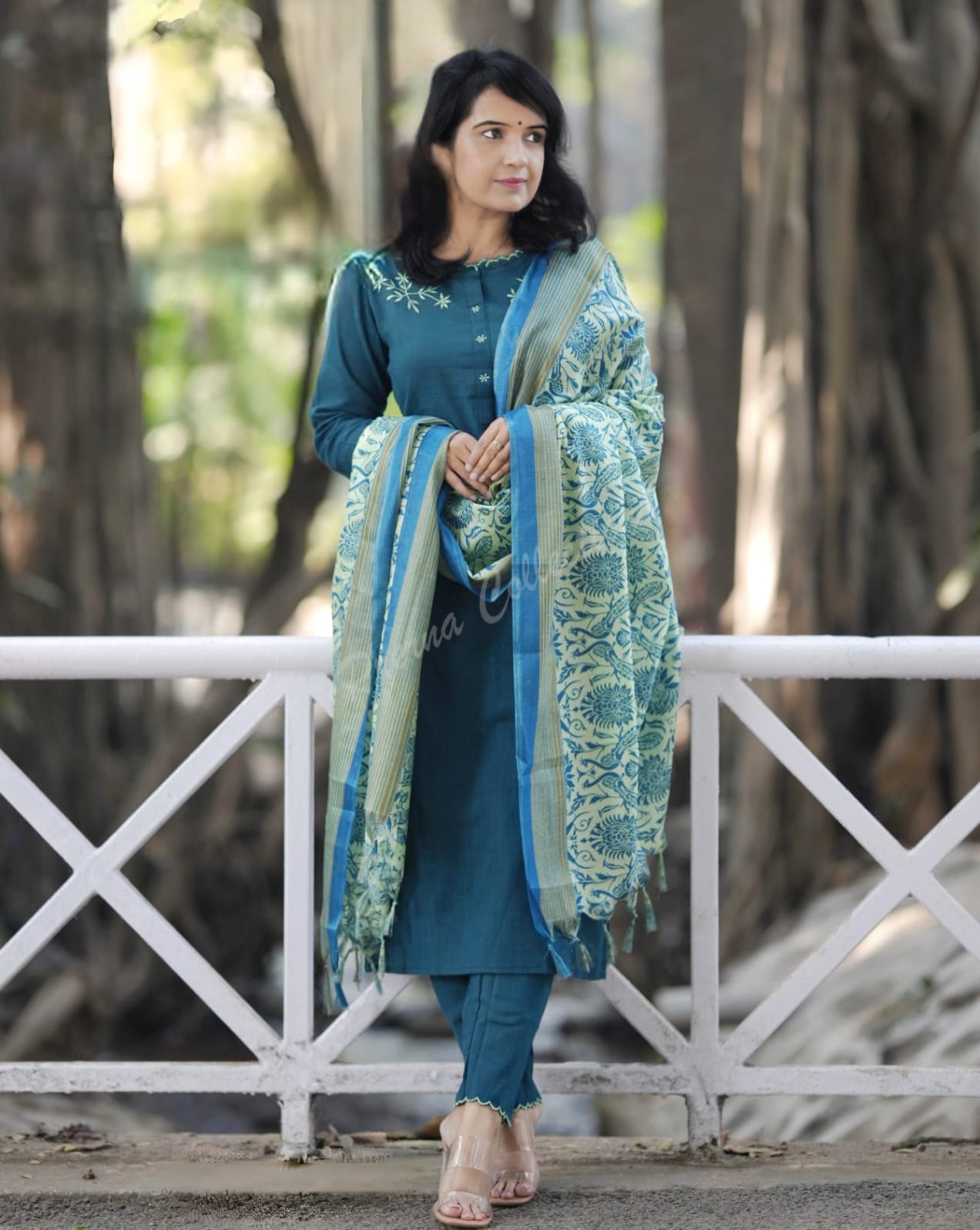 PARIDHAN BY PRERNA COLLECTION'S EXCLUSIVE  COTTON KURTI WITH EMBROIDERY WORK (PFAB143)