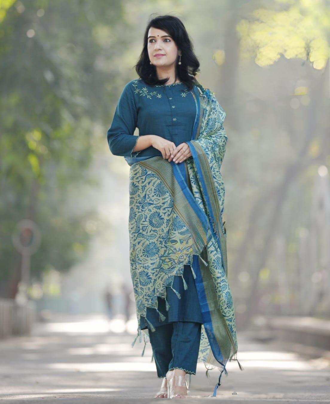 PARIDHAN BY PRERNA COLLECTION'S EXCLUSIVE  COTTON KURTI WITH EMBROIDERY WORK (PFAB143)