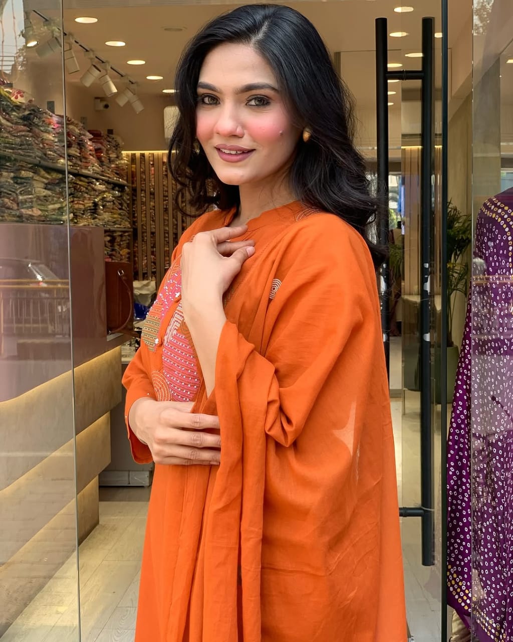 This Kurti,pant dupatta set is perfect for the summer season with its vibrant floral print and confident (PFAB1408)