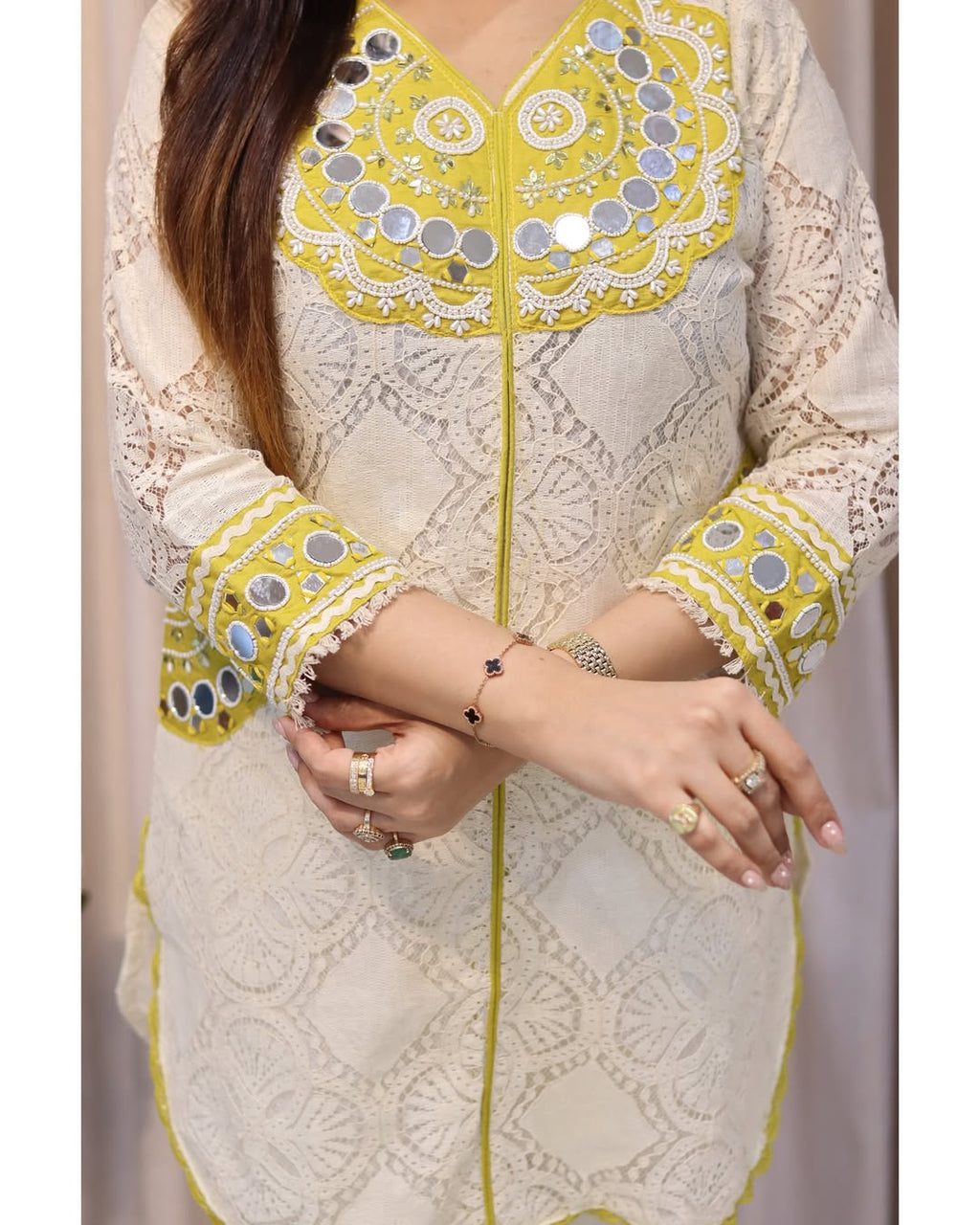 💃cotton shiffle Cord Set (PFAB1129)