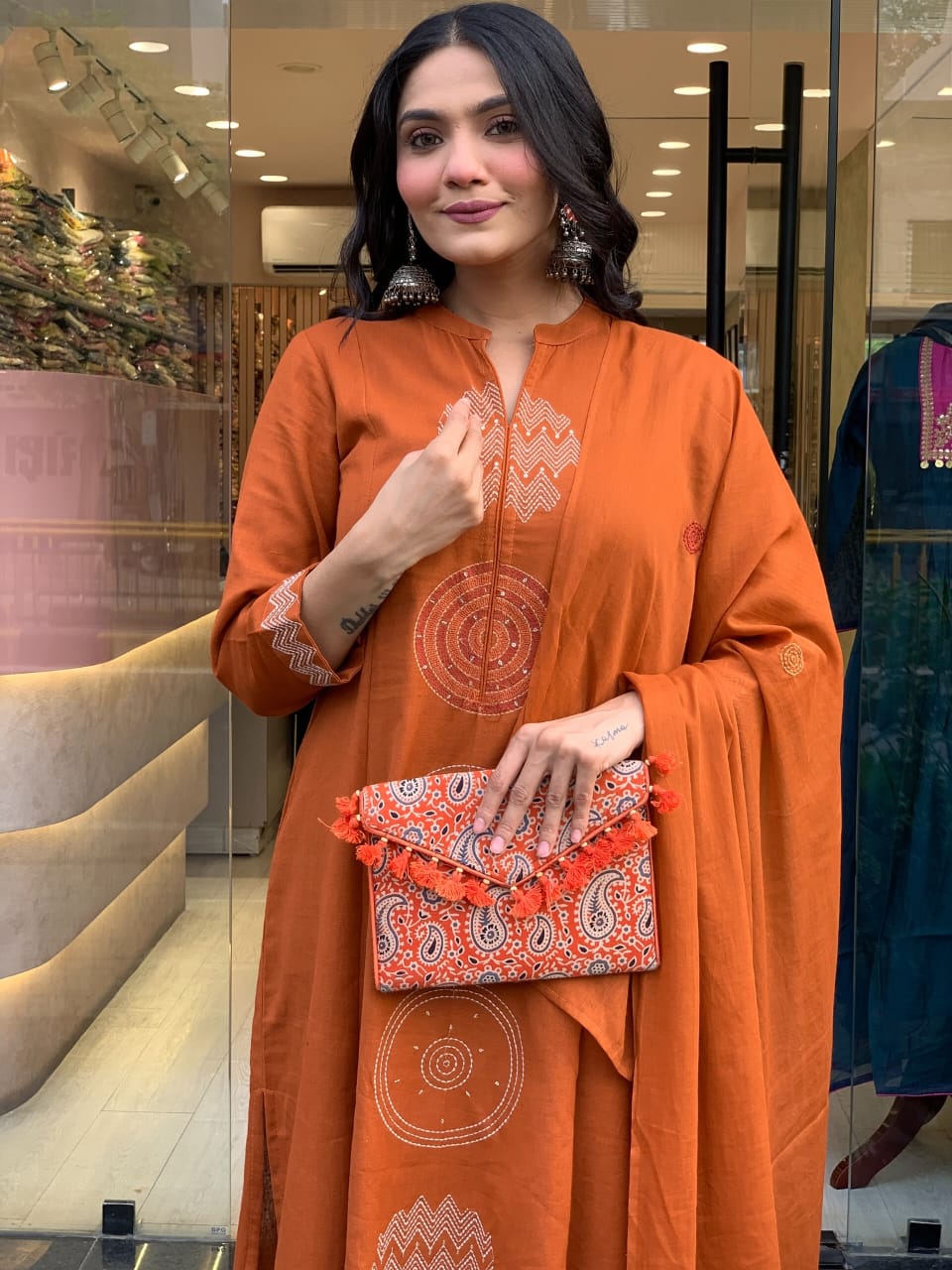 💥LAUNCHING COTTON KURTA PANT AND DUPATTA SET💥 (PFAB1488)