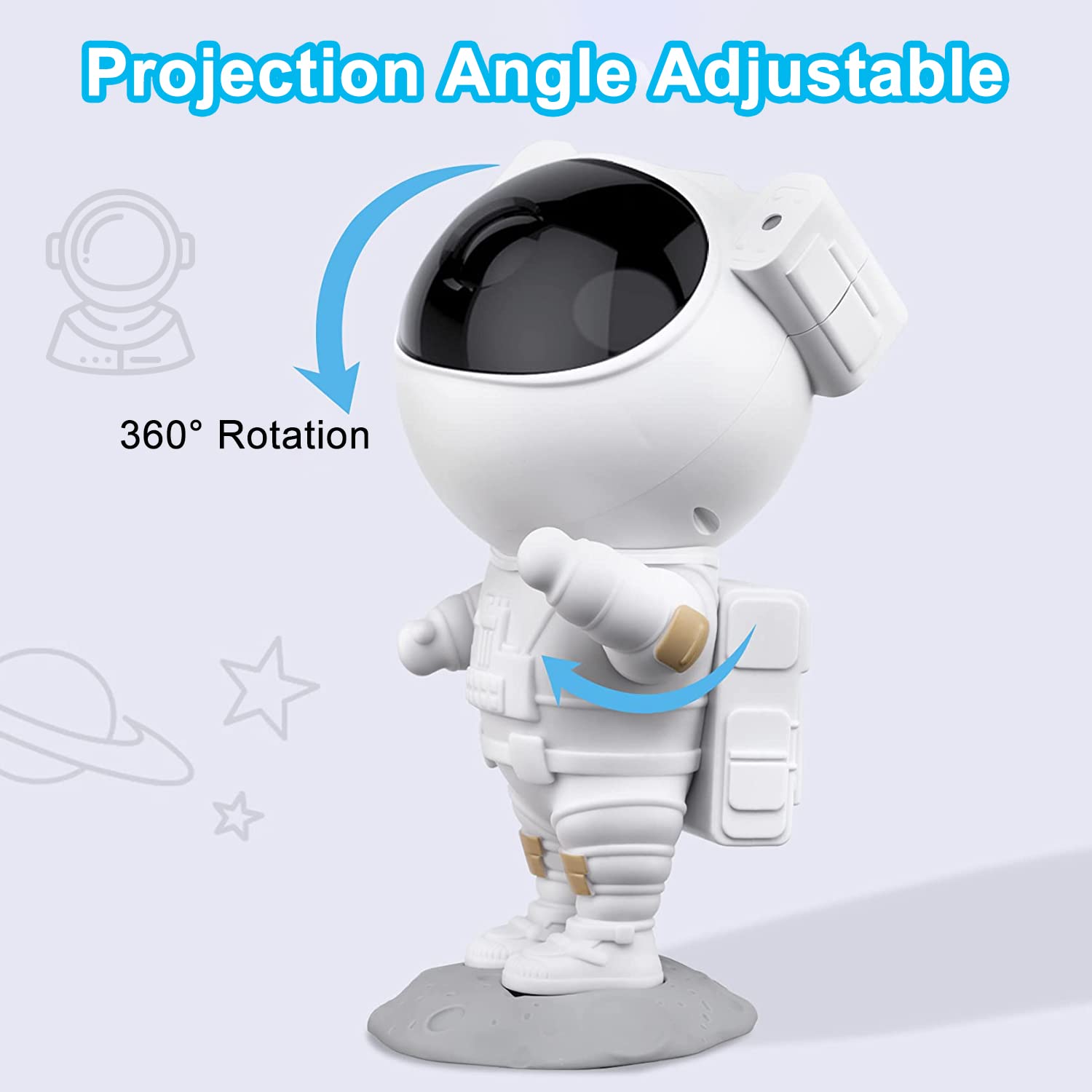 Astronaut Galaxy Projector with Remote Control - salesmania