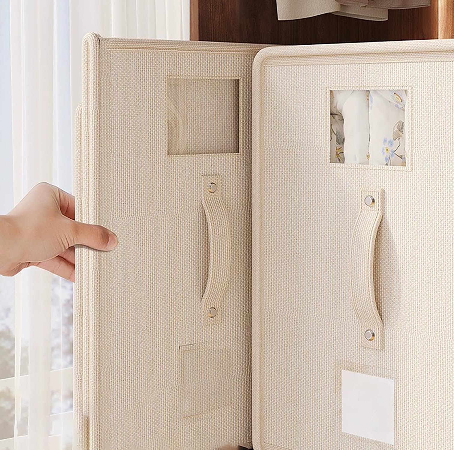 Bed Sheet and Clothes Storage Bags – Non - Woven (Large Grey, Pack of 1) - salesmania