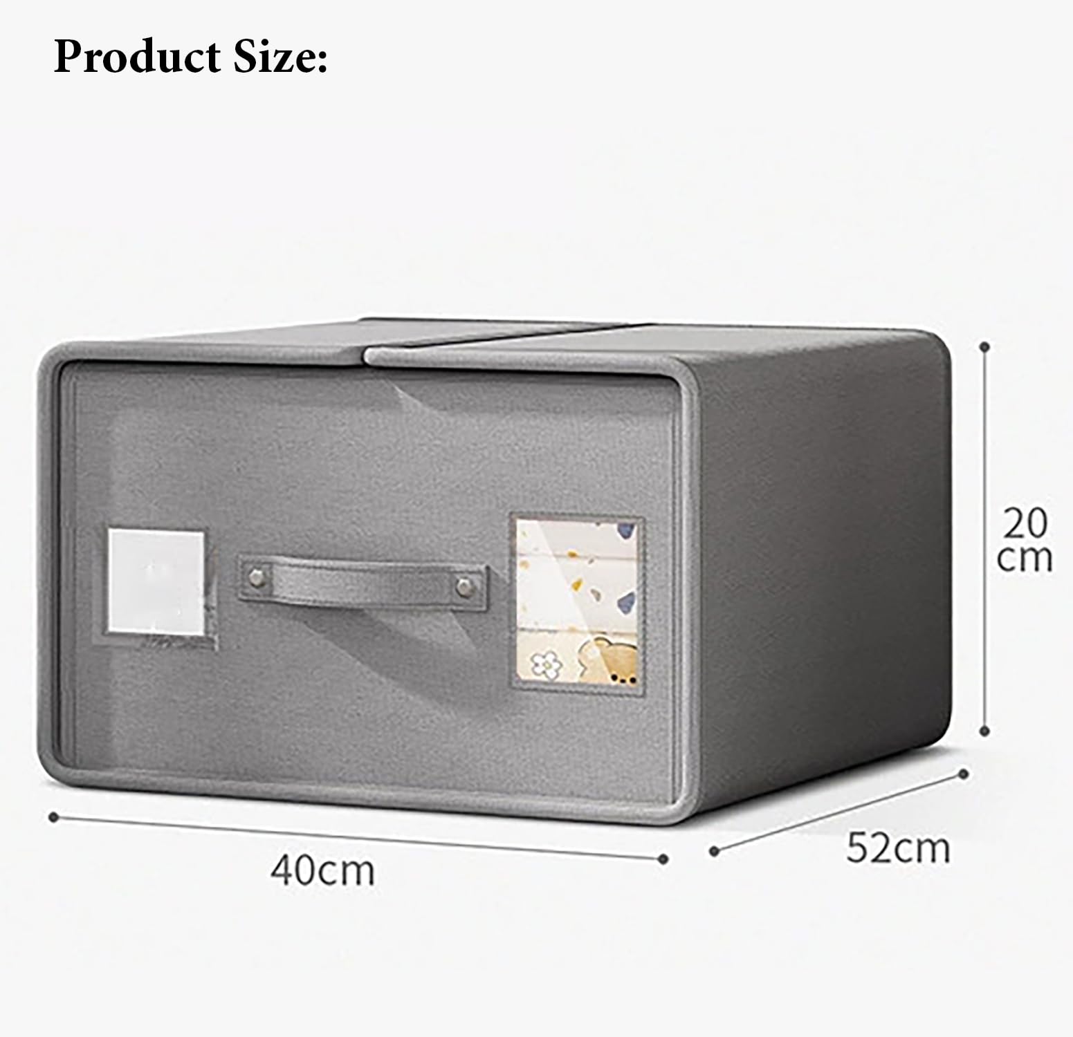 Bed Sheet and Clothes Storage Bags – Non - Woven (Large Grey, Pack of 1) - salesmania