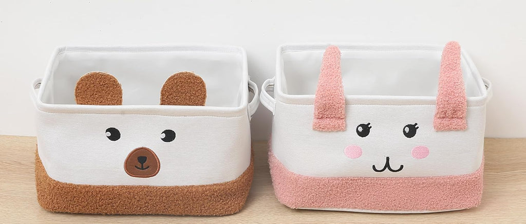 Collapsible Rectangle Storage Baskets Cute Kids Toys Storage - salesmania