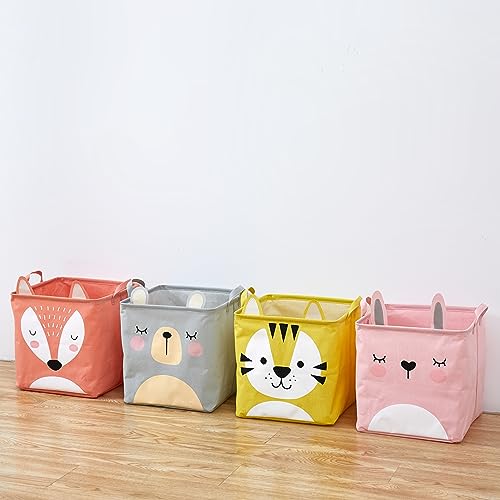 Collapsible Square Storage Baskets, Storage Organiser for Ladunry Basket (Grey) - salesmania