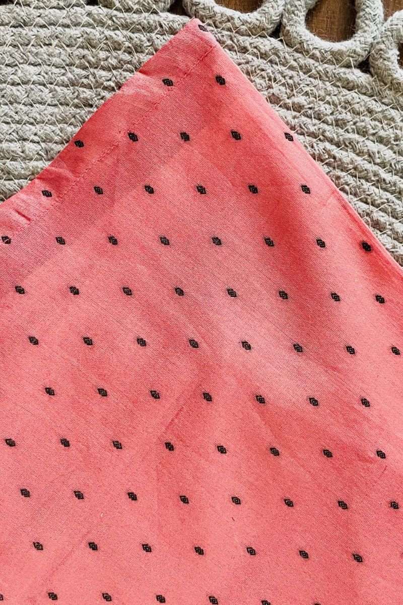 DAINTY EMBROIDERED BOW - BACK FLARED DRESS - salesmania