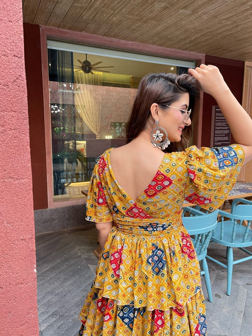 Danika bandhej knee length dress - salesmania