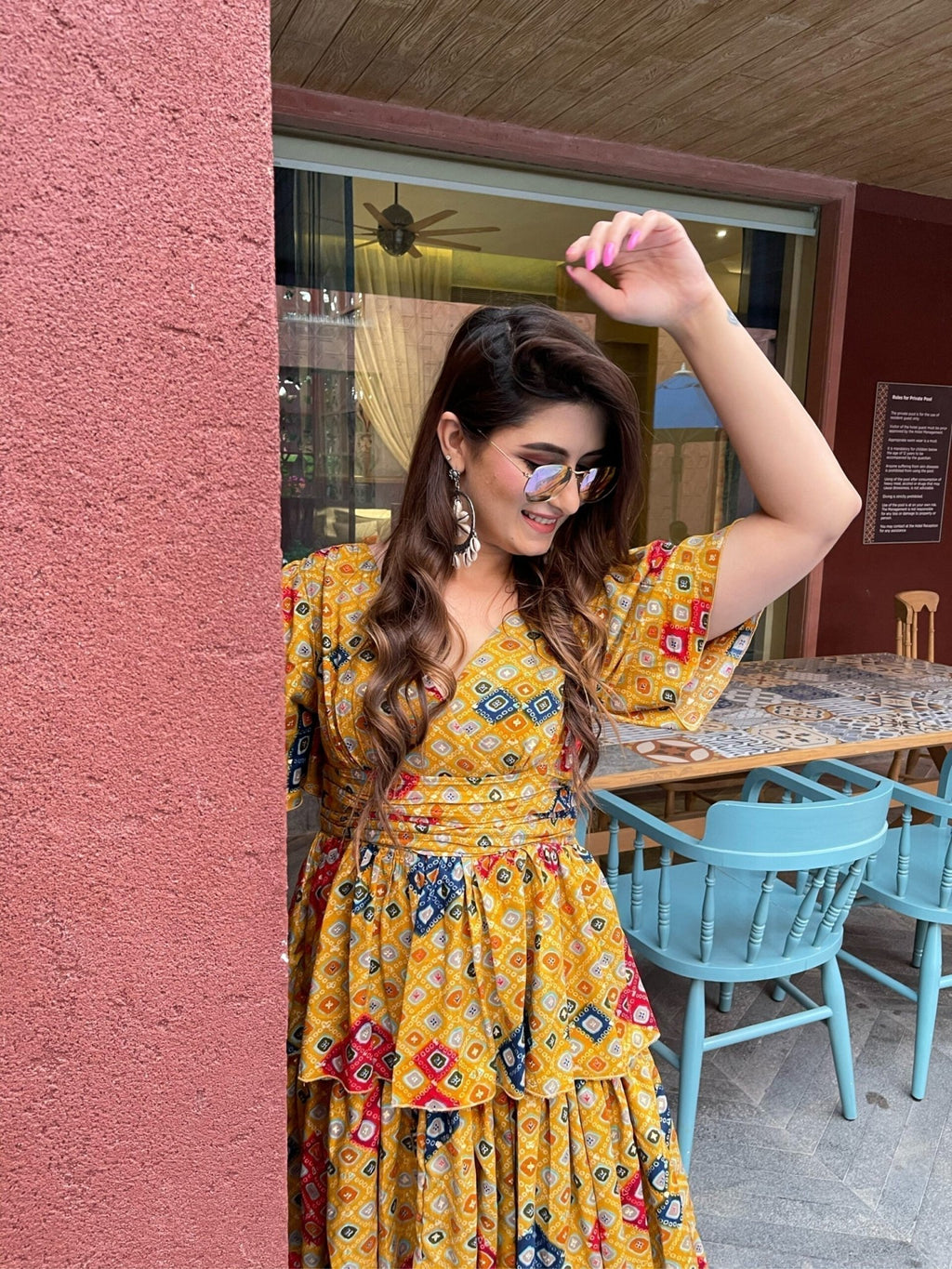 Danika bandhej knee length dress - salesmania