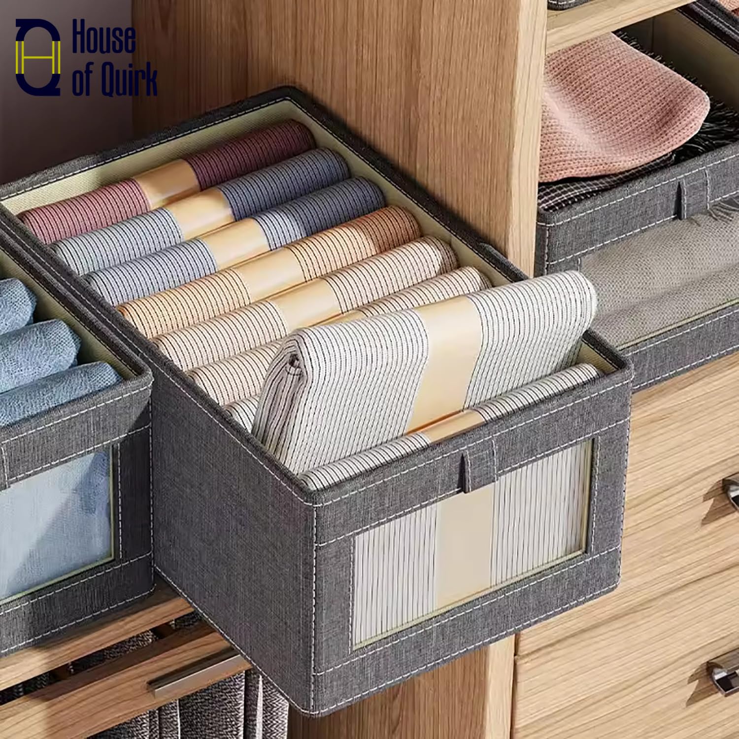 Durable and Versatile Closet Organizers - Beige Print - salesmania