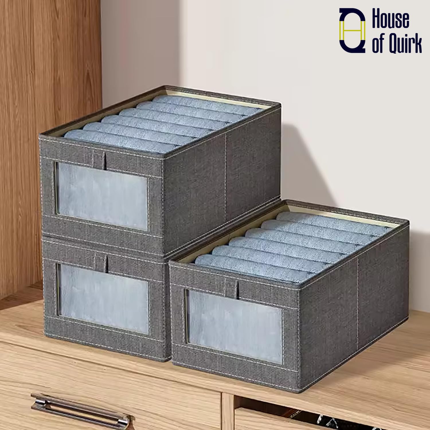 Durable and Versatile Closet Organizers - Beige Print - salesmania