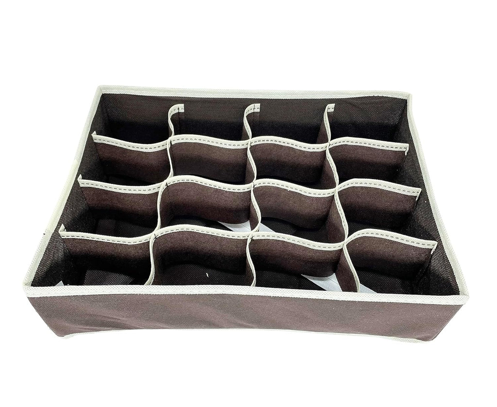 Fabric Utensils Storage Box Set Of 4 (3 Box + 1 Slot Organizer) - salesmania