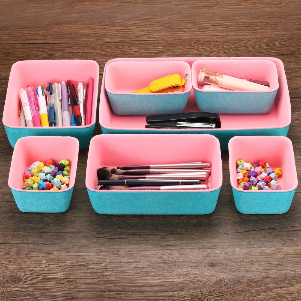 Felt Drawer Organizer, Set of 7 Drawer Organizers Tray - salesmania