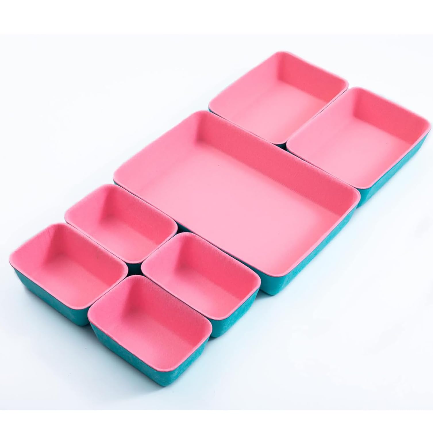 Felt Drawer Organizer, Set of 7 Drawer Organizers Tray - salesmania