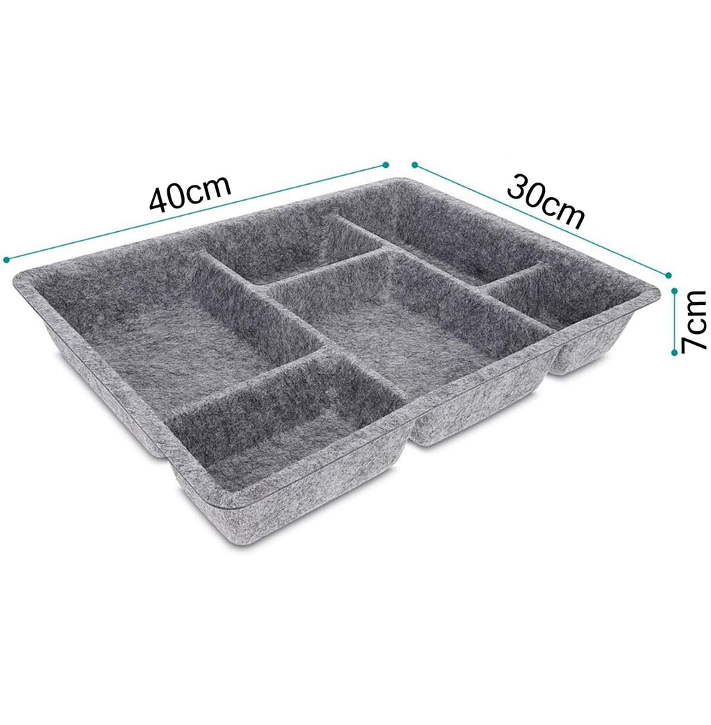 Felt Drawer Organizer Tray 6 Compartment - salesmania