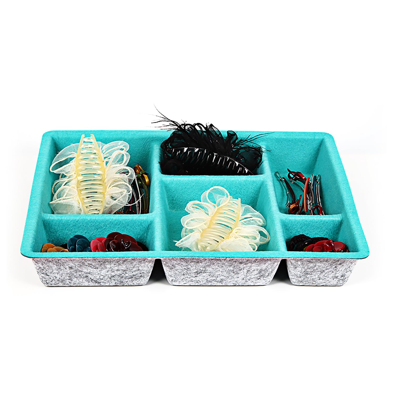 Felt Drawer Organizer Tray 6 Compartment - salesmania