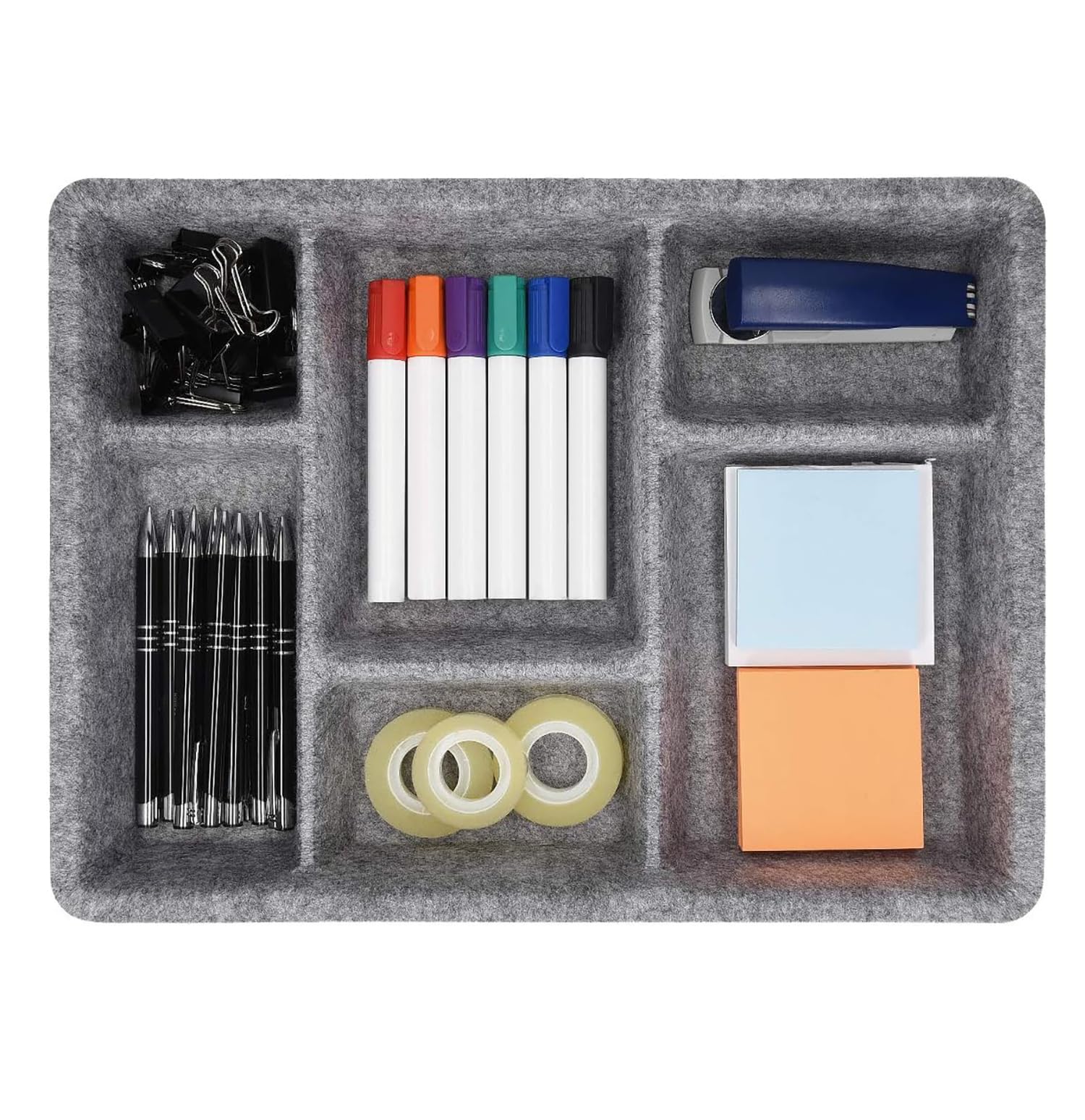 Felt Drawer Organizer Tray 6 Compartment - salesmania