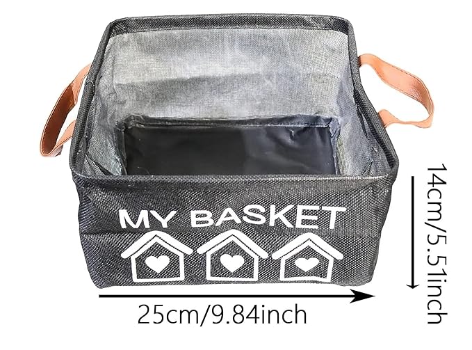 Foldable Baskets Bins Clothes Desktop Mini Boxes (Multicolor, Pack of 3) - salesmania