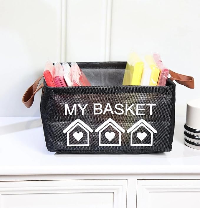 Foldable Baskets Bins Clothes Desktop Mini Boxes (Multicolor, Pack of 3) - salesmania