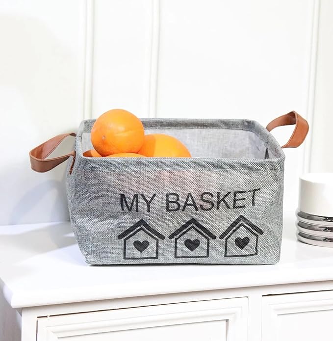 Foldable Baskets Bins Clothes Desktop Mini Boxes (Multicolor, Pack of 3) - salesmania