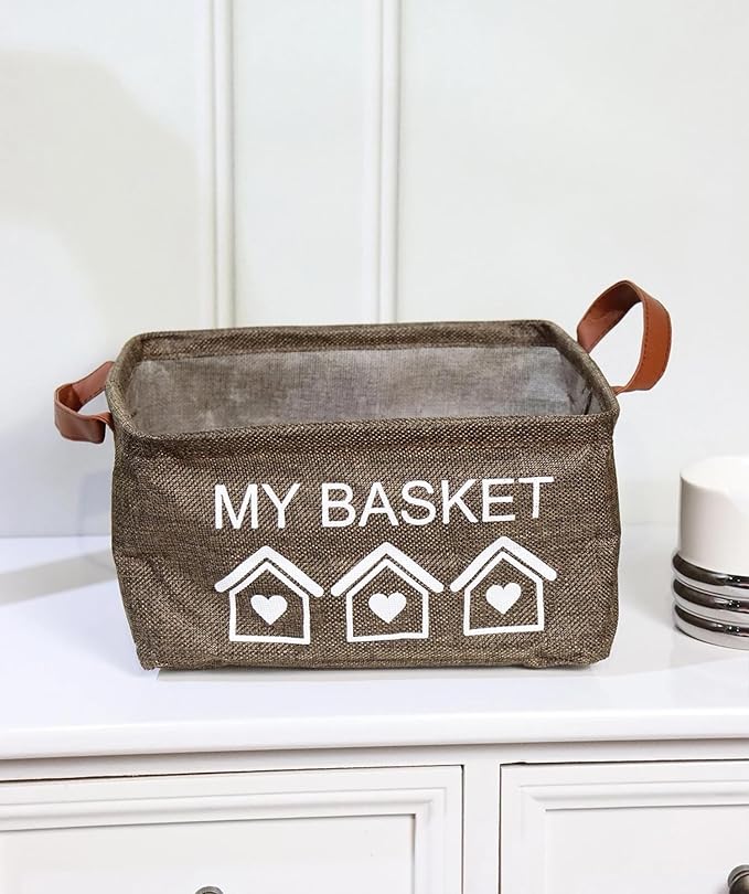 Foldable Baskets Bins Clothes Desktop Mini Boxes (Multicolor, Pack of 3) - salesmania