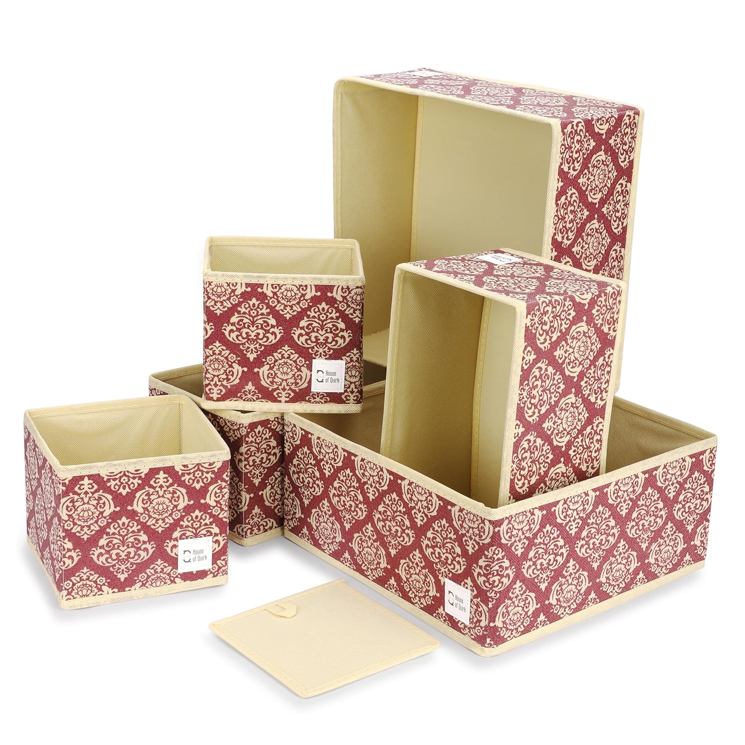 Foldable Cloth Storage Box Closet Dresser Drawer Organizer Set of 6 - salesmania