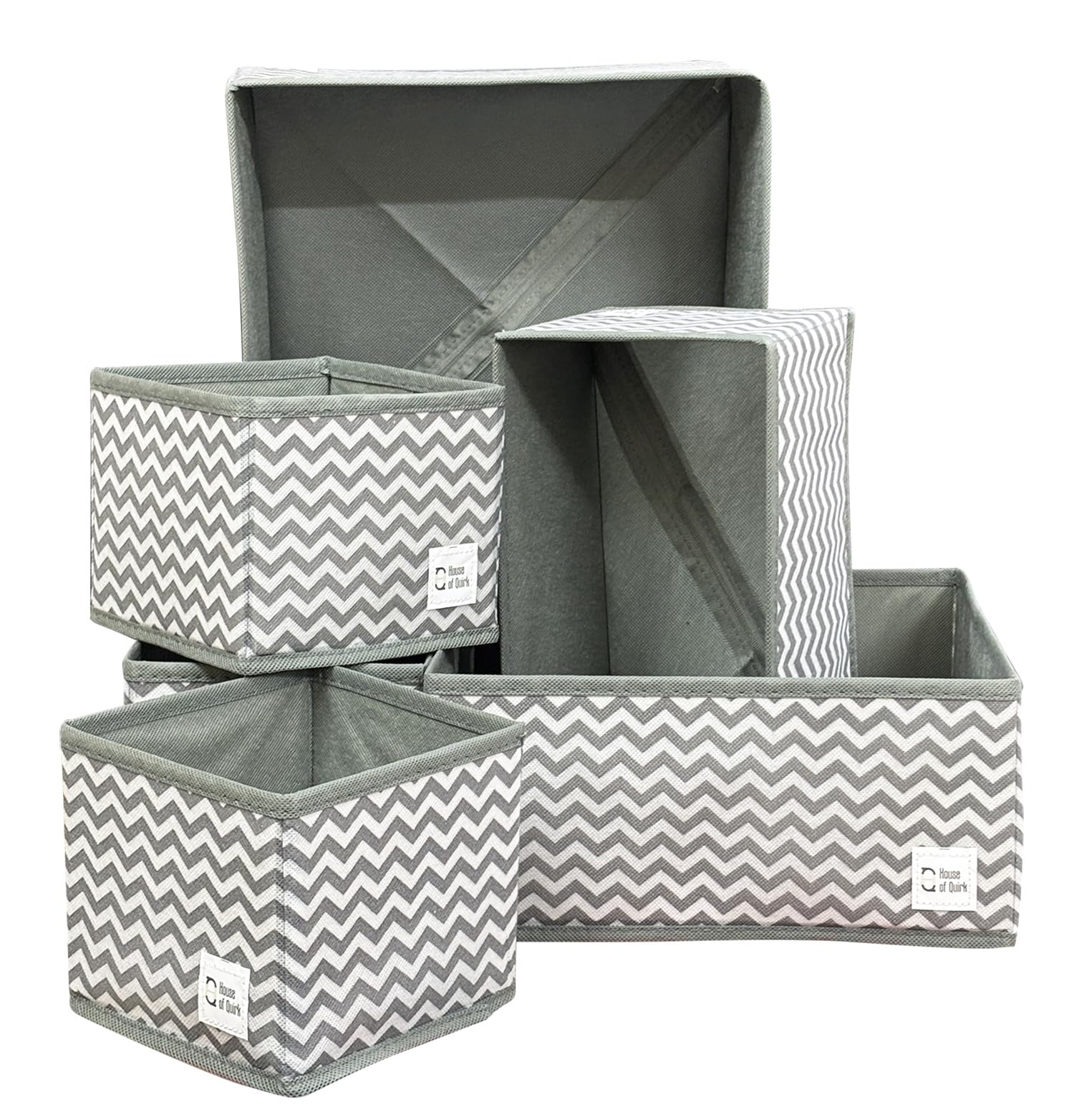 Foldable Cloth Storage Box Closet Dresser Drawer Organizer Set of 6 - salesmania