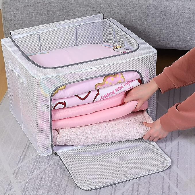 Foldable Transparent Storage Bags for Clothes (110L) - salesmania