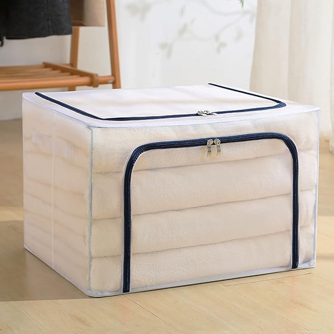 Foldable Transparent Storage Bags for Clothes (110L) - salesmania