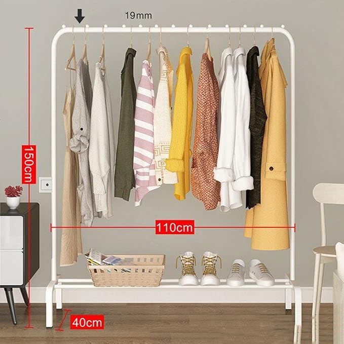 Garment Rack Freestanding Hanger Single Pole (110cm) - salesmania