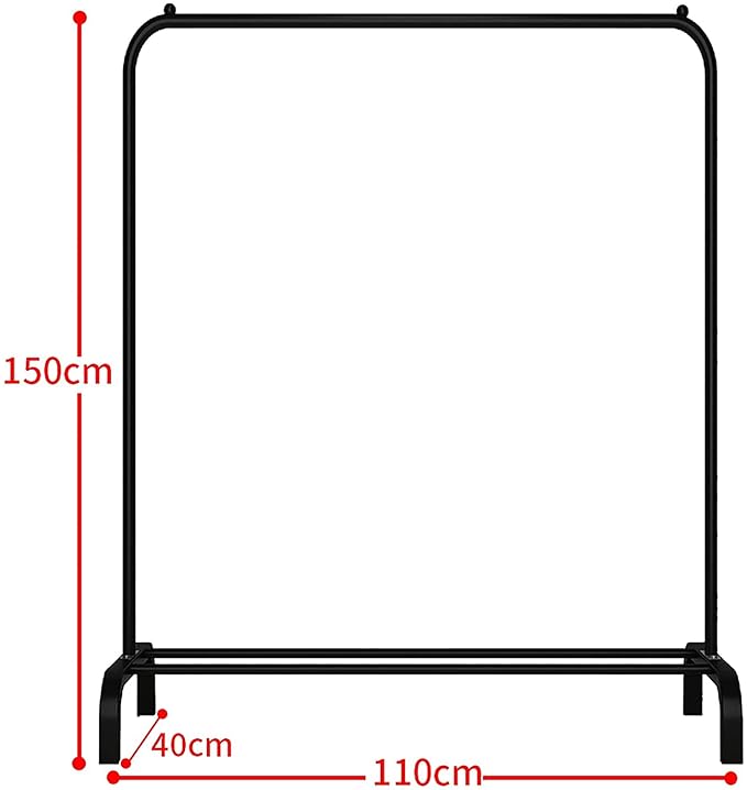Garment Rack Freestanding Hanger Single Pole (110cm) - salesmania