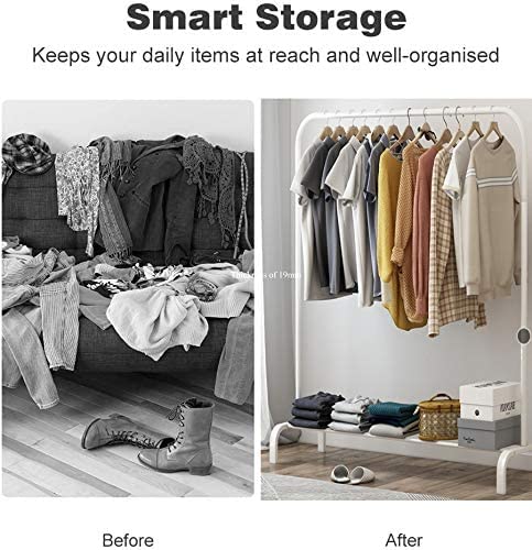 Garment Rack Freestanding Hanger Single Pole (110cm) - salesmania