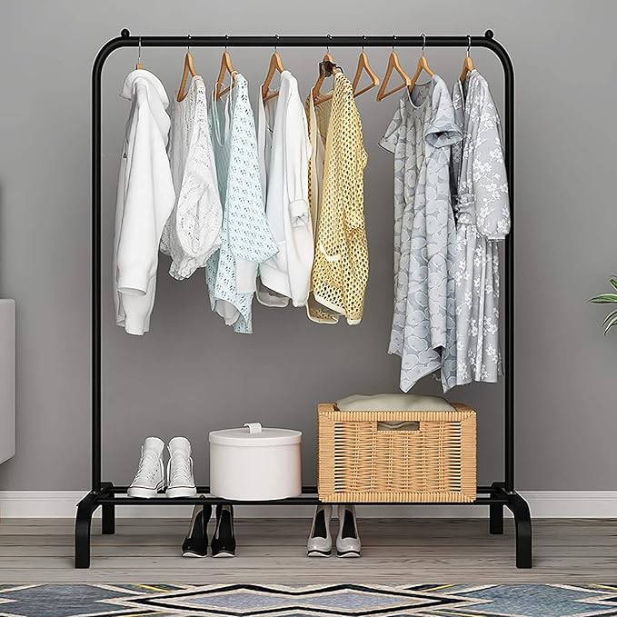 Garment Rack Freestanding Hanger Single Pole (110cm) - salesmania